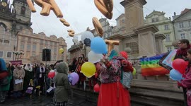 Feminists celebrate International Women’s Day in Prague, Czechia