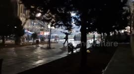 Clashes between police and protesters in Tbilisi, Georgia