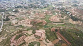 Drone Footage Of The Vast Land In Nanning, China