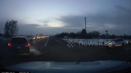 Crash: Terrible Accident Recorded Between Two Vehicles on a Busy Road
