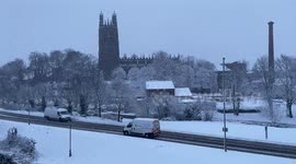 Storm Larisa: Schools and roads remain closed as snow continues to fall in Wales