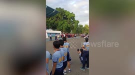 Police race in marathon wearing high heels for International Women’s Day