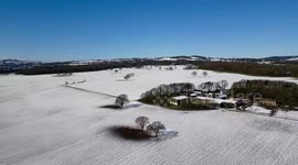 Storm Larisa: Stunning drone footage of North Yorkshire countryside covered in snow