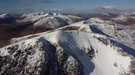 Scotland's Munros covered in snow