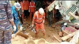 Evacuation of victims of the Natuna landslide