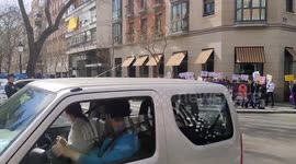 Protest in front of the Italian Embassy in Madrid against the policies of Fortress Europe that criminalize safe ways to migrate and, in particular, against the action of the ultra-right Italian government on 11st March, 2023.