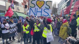 SOS NHS National Demonstration in Central London - End the NHS Crisis