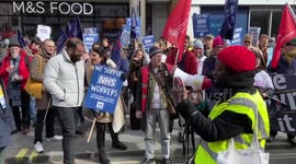 Save the NHS protest in central London
