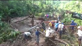 Landslides and Flooding in Indonesia; 2 People Dead and 3 Still Buried
