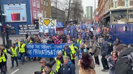 NHS National Demonstration March from Tottenham Court Road to Downing Street
