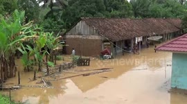Indonesian villages submerged by floods