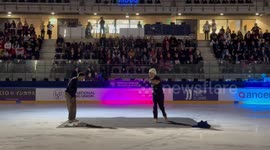 A demonstration of the French breakdancer Erwan Tallonneau