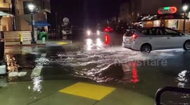 Atmospheric river brings heavy rains, swelling rivers and flooding parts of California