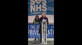 Labour MP speaks on behalf of NHS Protesters in support of strikes and against the government