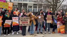 UK junior doctors: 'Hey Rishi, you are so tight, you make us strike, hey Rishi!'