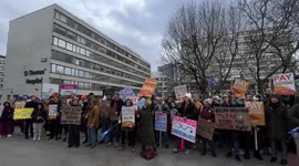 NHS junior doctors strike, st Thomas hospital, London, UK