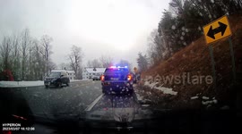 Crash: Silver Car Sideswipes Black Pick-up Truck and is Pulled Over by Cops
