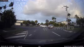 Reckless Driving: SUV Sideswiped by Probationary Driver at a Cross-Intersection