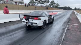 Eagle Talon 9 Second quarter mile pass drag race at Fayetteville Motor Sports Park