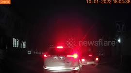 Close Call: Toyota Comes Extremely Close to Colliding With Black Lada
