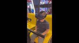 4 y/o couldn't handle the underwater roller coaster ride *VR FAIL!*