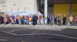 Junior doctor strike outside Brighton hospital