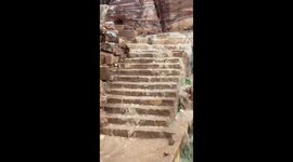 Ancient city Petra flooded after heavy rain in Jordan