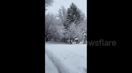 US: Nor’easter Dumps Inches Of Snow Across Northeast Leaving Tens Of Thousands Without Power