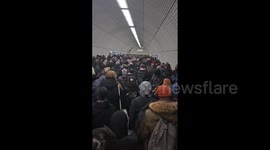 Hundreds queue at Tottenham Court Road station as tube strikes hit London