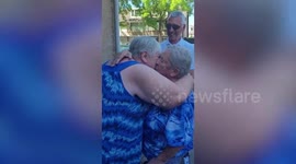 Two sisters put up for adoption at the end of WWII reunite after 75 years apart