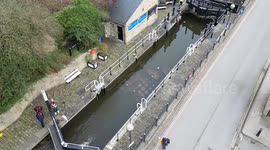 Time lapse video shows the UK's deepest lock being dredged