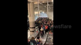Crowding at stations ensues as London tube strike gets underway