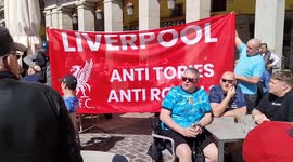 Liverpool fans in high spirits basking in sun ahead of Champions League clash with Real Madrid