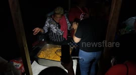 The movement of homeless workers sets up camp in front of the São Paulo City Hall
