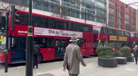 London comes to a standstill because of the train strikes.