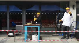 A student charity event raises money in an odd way by allowing students to bid to save or destroy items. if they bid to destroy an item it gets destroyed with the use of  liquid nitrogen and a big hammer