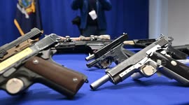 Firearm And Drug Operation Takedown Press Conference In New York, NY, USA