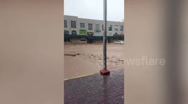 Cars battle through severe floods in Turkey