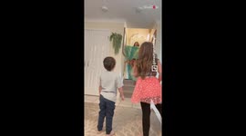 'We are complete!' - Returning dad switches on his creative side to surprise his 5 kids!