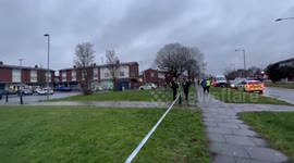 Emergency services descend on shops after reports a man was attacked with a hammer during a broad daylight robbery for his Rolex