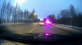 Instant Karma: Vehicle Driving Recklessly Overtakes Unmarked Police Cruiser and Pays the Price