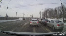 Reckless Driving: Distracted Driver on Her Phone Causes Rear-End Collision