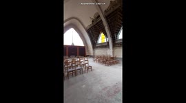 Explorer ventures inside abandoned 'Star Trek' church in Belgium