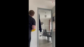 Woman is taken-pie-surprise as she falls for fiancé's clever prank