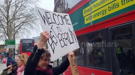 Protest against Sadiq Khan & ULEZ held by Piers Corbyn outside Khan's Climate Summit