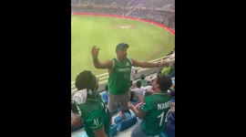 Cricket fans at the stadium. India vs pakistan. Epic match and atmosphere.