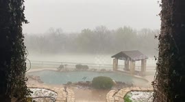 Hail falls in North Texas!