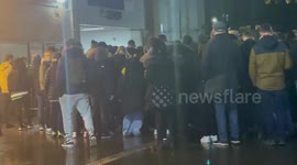 Chaos ensues at Highbury and Islington station following Arsenal’s Euro football clash with Sporting