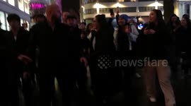 Fans crowd Leicester Square as Louis Tomlinson and Liam Payne's 'All of Those Voices' premiere