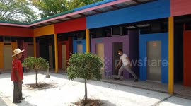 Monks build colourful, gender-inclusive restrooms at Thai Buddhist temple
